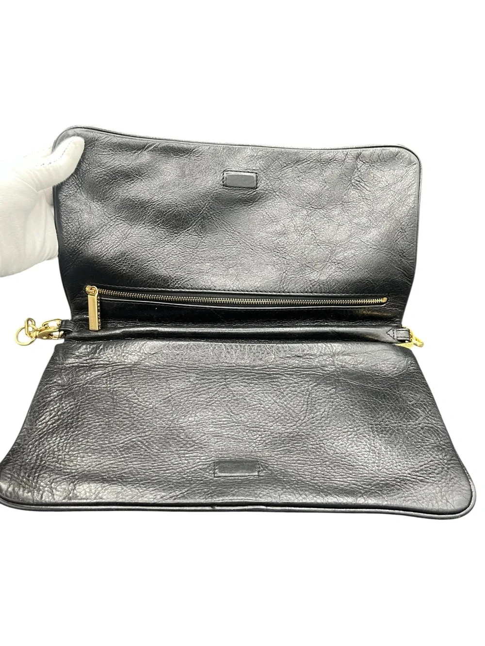 Tory Burch Black Leather Clutch - Picture 3 of 10